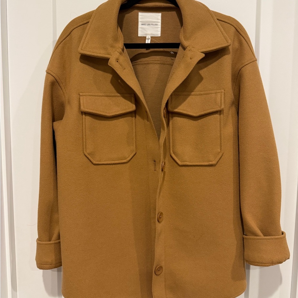 Avec Les Filles Tan Jacket Like New